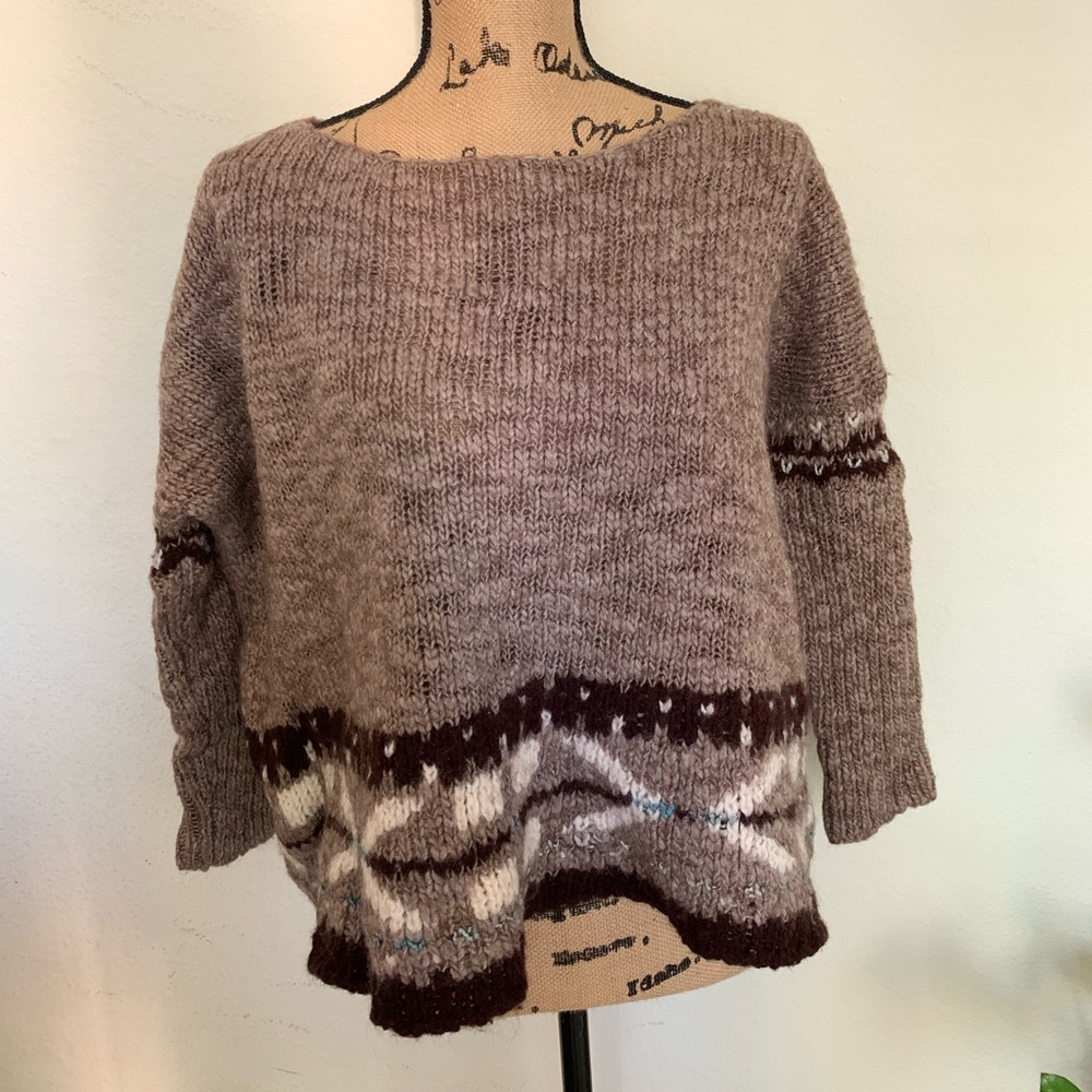 Tan Free People Sweater. Size XS